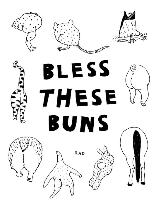 Bless These Buns 8x10 inch Print