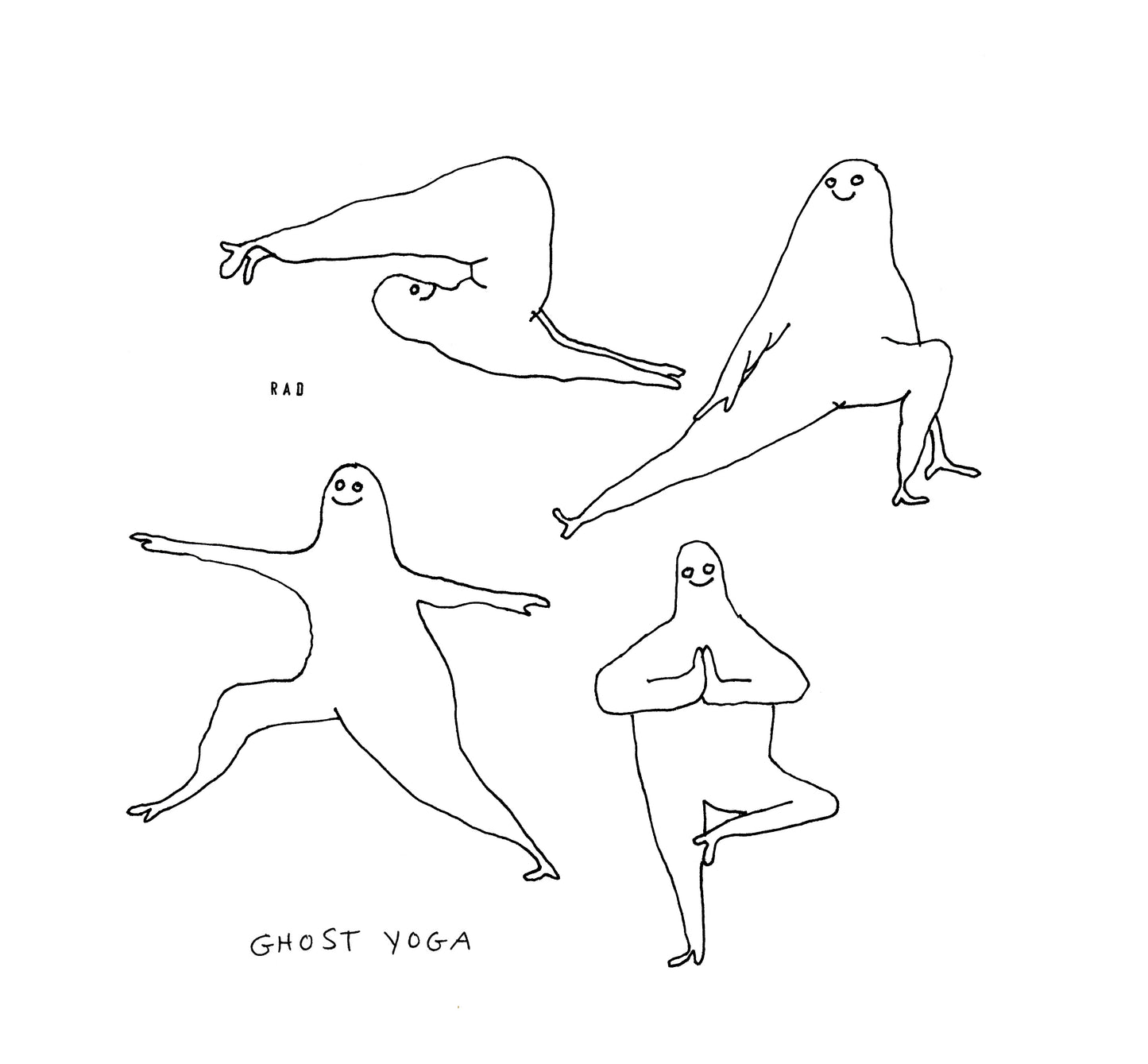 SALE Ghost Yoga Print