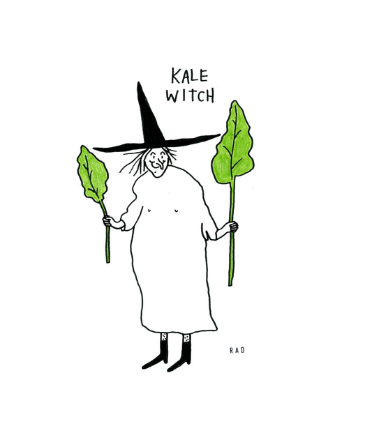 Kale Witch Print