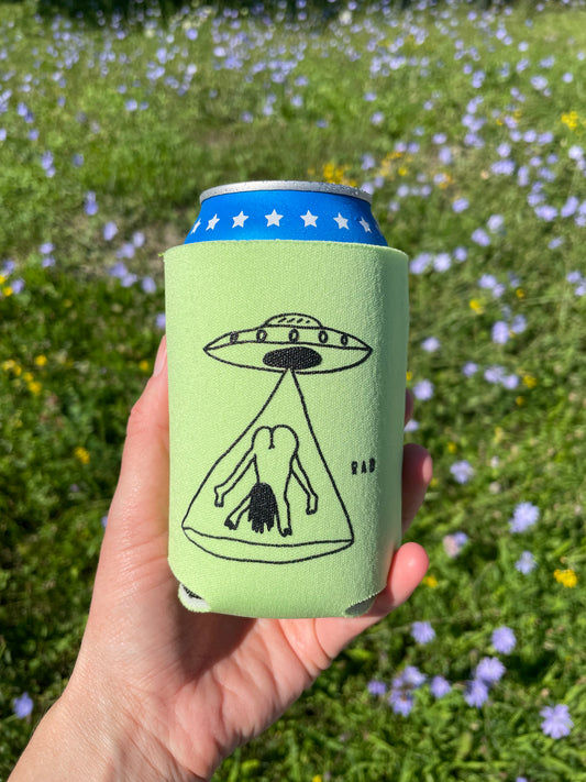 Butt First Alien Abduction Can Cooler