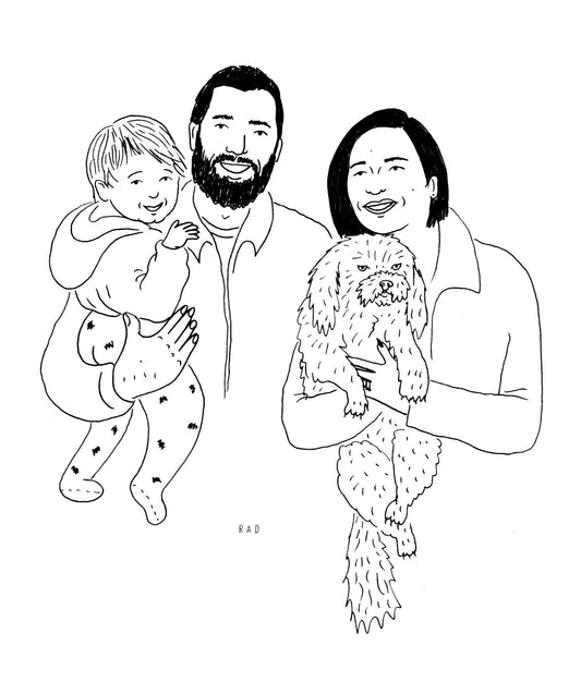 Custom Couple and/or Family Portrait